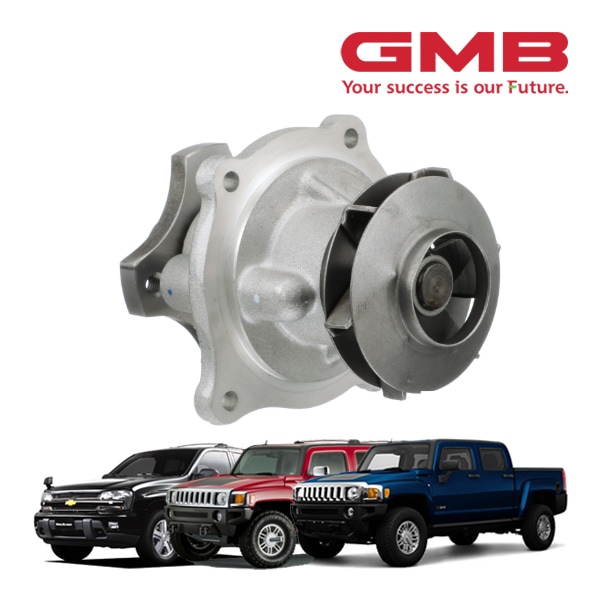 【GMB 正規品】ハマー HUMMER 06-10y H3 3.5L 3.7L 09-10y H3T 3.7L | 02-08y シボレー トレイルブレイザー 4.2L ウォーターポンプ 130-7700