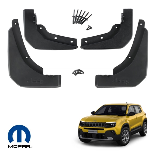 MOPAR純正 JEEP 24y- ジープ アベンジャー FH マッドガード 泥除け マッドフラップ スプラッシュガード フロント リア 1台分 4枚セット