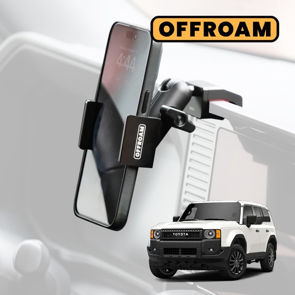 【OFFROAM 正規品】トヨタ TOYOTA ランドクルーザー 250 ランクル250 GDJ250W TRJ250W 令和6年4月-現行 ダッシュボード固定 スマートフォンホルダー スマホホルダー スマホスタンド 車載ホルダー 右ハンドル/左ハンドル共通