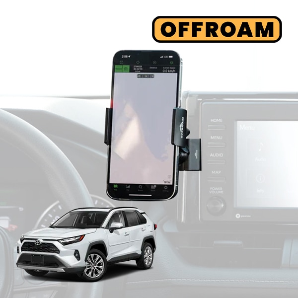 【OFFROAM 正規品】トヨタ TOYOTA RAV4 50系 平成31年4月-令和7年12月 オーディオディスプレイ固定 スマートフォンホルダー スマホホルダー スマホスタンド 車載ホルダー 右ハンドル/左ハンドル共通
