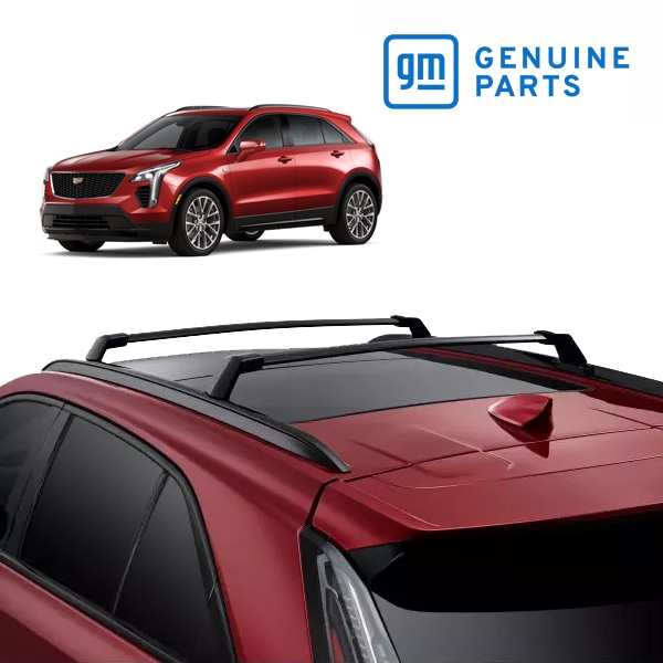 GM純正 21y- キャデラック XT4 ルーフラック クロスレール クロスバー ルーフキャリア ベースキャリア 1台分 2本セット ブラック 84486225