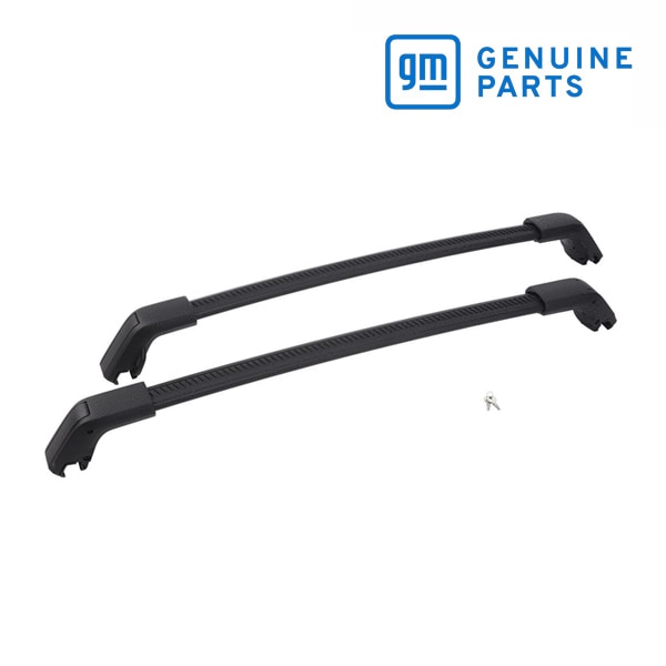 GM純正 21y- シボレー タホ サバーバン | 21y- GMC ユーコン ユーコンXL | 21y- キャデラック エスカレード ルーフラック クロスレール クロスバー ルーフキャリア ベースキャリア 1台分 2本セット ブラック 87855062