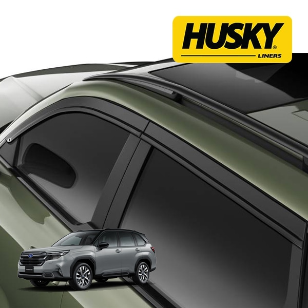 【HUSKY LINERS 正規品】スバル SUBARU フォレスター SL系 令和7年4月-現行 ドアバイザー サイドバイザー ウインドウバイザー フロント リア 前後 左右分 4枚セット スモーク 両面テープ ハスキーライナーズ