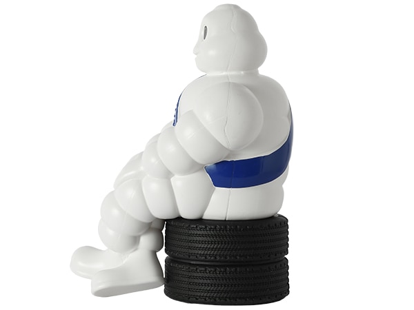 【MICHELIN正規品】ミシュラン ビバンダム ムッシュビバンダム ミシュランマン 19cm フィギュア タイヤ台座 両面テープ固定 人形 置物 ポージング オブジェ ミシェランガイド ミシェランレストラン