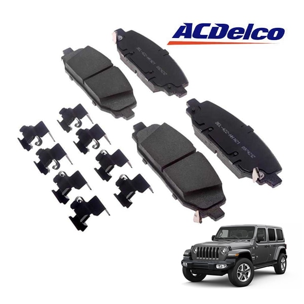 【ACDELCO 正規品】ジープ JEEP JL ラングラー 2.0L / 3.6L V6 / 6.4L V8用 リアブレーキパッド 1台分 左右セット プロフェッショナル Gold セラミック 17D2186CH