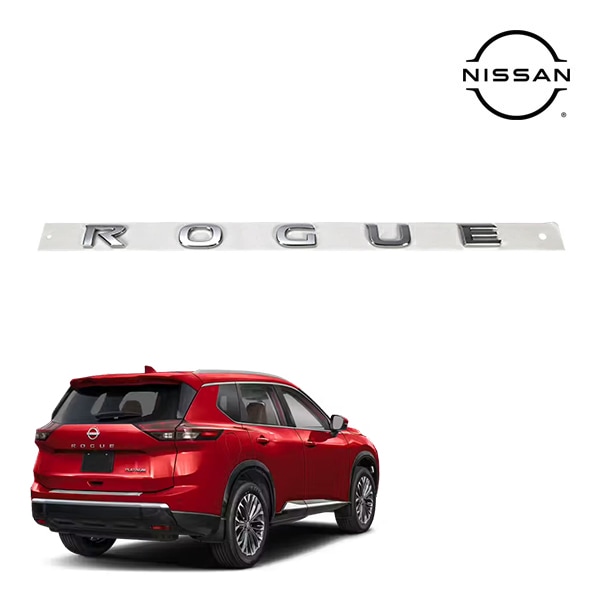 US日産純正 エクストレイル T33系 令和4年7月-現行 リアエンブレム リアゲート ゲートエンブレム トランク ROGUEロゴ 84895-6RR0A