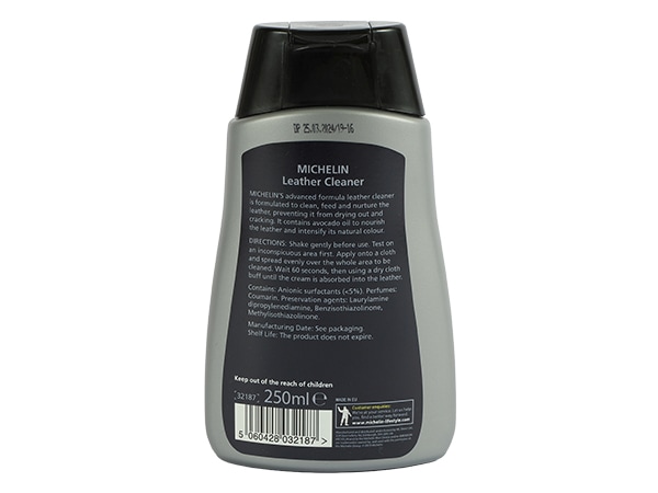 【MICHELIN 正規品】 3 in 1 レザークリーナー 250ml 洗浄 栄養補給 保湿 レザーシート 防汚 洗車 洗剤 コーティング剤 ワックス 艶出 ミシュラン