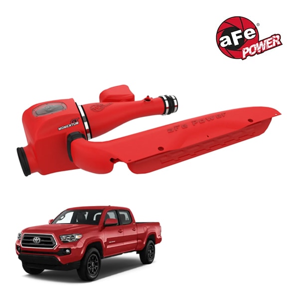 【aFe Power 正規品】16-23y トヨタ タコマ V6 3.5L Momentum GT Red Edition コールドエアインテーク エアフィルター Pro DRY S フィルター(乾式) 51-76005-R エアーフィルター エアクリーナー