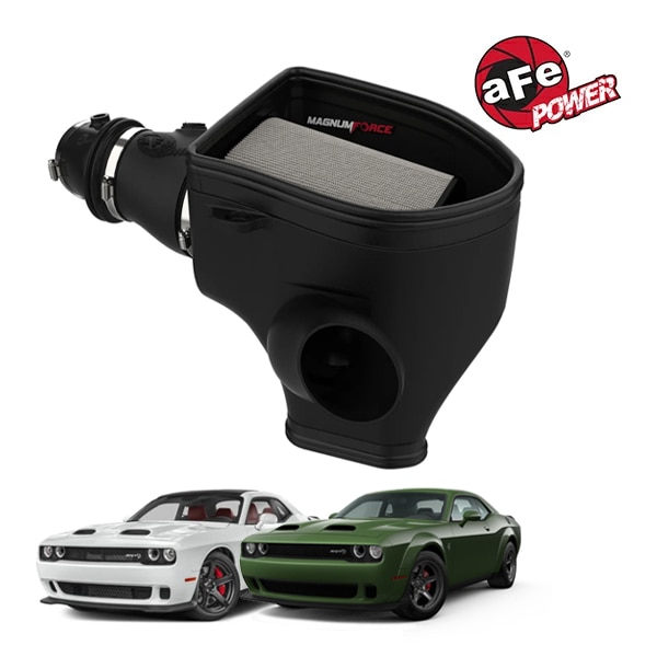 【aFe Power 正規品】19-23y ダッジ チャレンジャー SRT Super Stock ヘルキャット ワイドボディ レッドアイ Jailbreak V8 6.2L スーパーチャージャー Magnum FORCE Stage-2 コールドエアインテーク エアフィルター Pro DRY S フィルター(乾式) 54-13076D