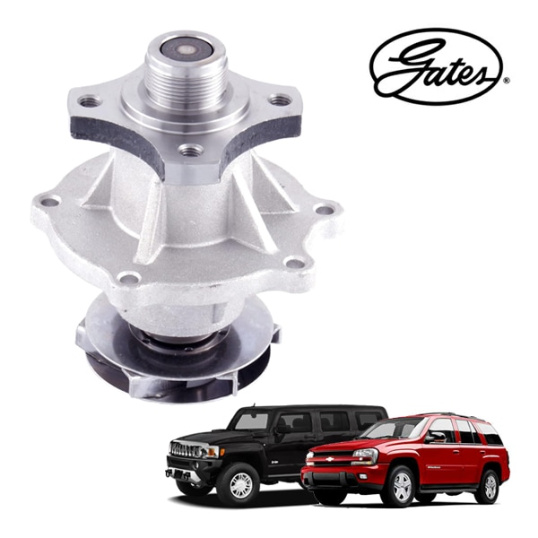 【Gates 正規品】シボレー 02-09y トレイルブレイザー 4.2L ハマー HUMMER 06-10y H3 3.6L 3.7L ウォーターポンプ ガスケット付 19352931