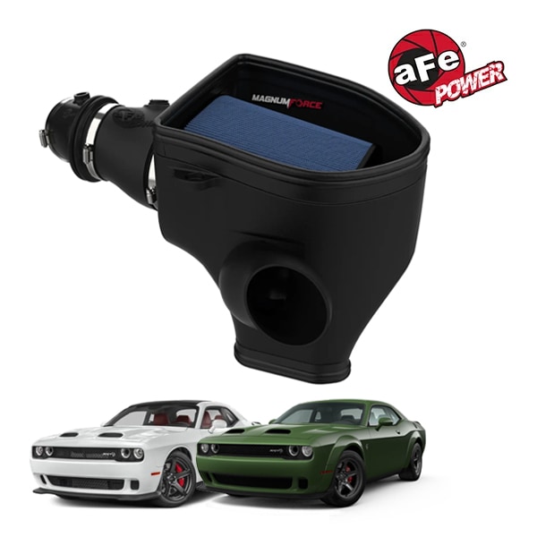 【aFe Power 正規品】19-23y ダッジ チャレンジャー SRT Super Stock ヘルキャット ワイドボディ レッドアイ Jailbreak V8 6.2L スーパーチャージャー Magnum FORCE Stage-2 コールドエアインテーク エアフィルター Pro5R フィルター(湿式) 54-13076R