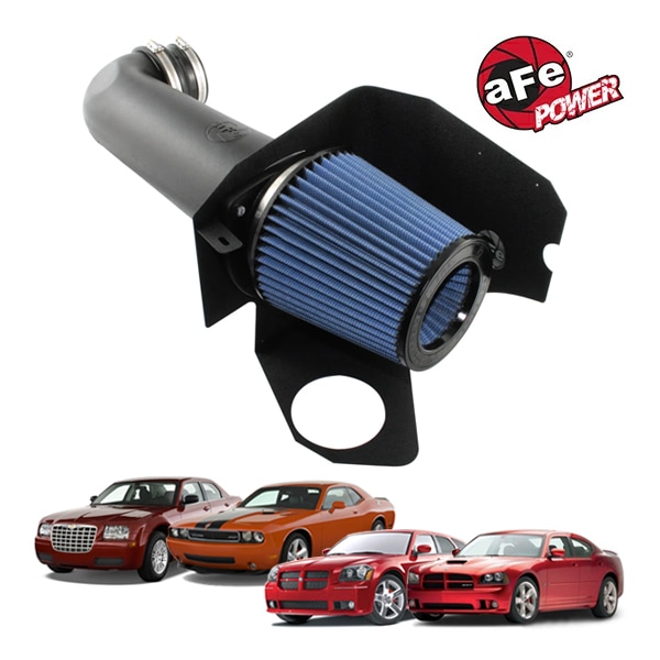 【aFe Power 正規品】05-08y ダッジ マグナム 06-10y チャージャー 09-10y チャレンジャー 05-10y クライスラー 300C V8 5.7L HEMI 6.1L Magnum FORCE Stage-2 コールドエアインテーク エアフィルター Pro5R フィルター(湿式) 54-10712 エアーフィルター エアクリーナー