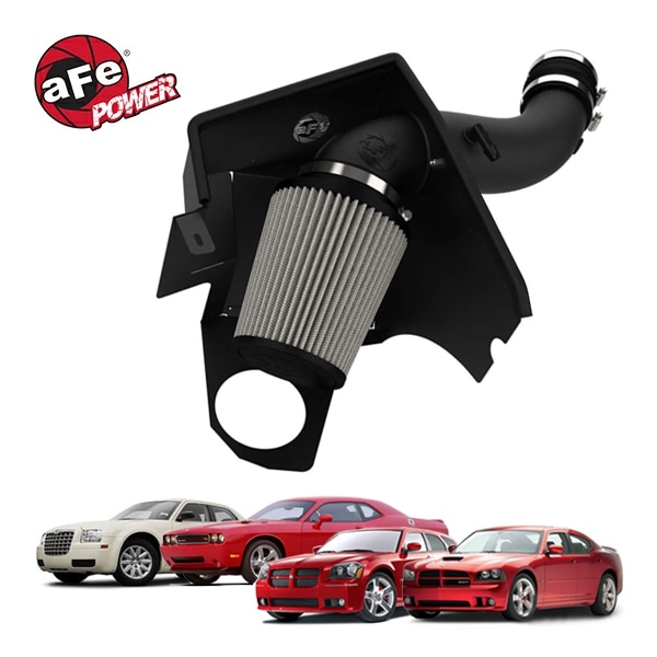 【aFe Power 正規品】ダッジ 05-08y マグナム SXT 06-10y チャージャー SXT 09-10y チャレンジャー 05-10y クライスラー 300 V6 3.5L Magnum FORCE Stage-2 コールドエアインテーク エアフィルター Pro DRY S フィルター(乾式) 51-10922 エアーフィルター エアクリーナー