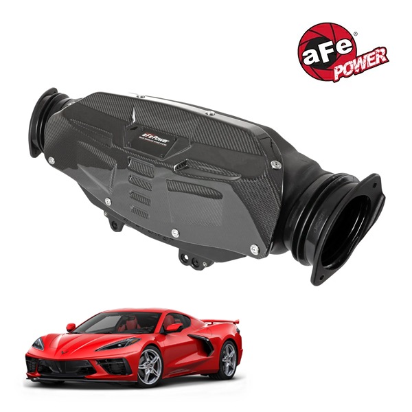 【aFe Power 正規品】20-25y シボレー コルベット (C8) V8 6.2L Black Series カーボンファイバー コールドエアインテーク エアフィルター Pro5R フィルター(湿式) 58-10007R エアーフィルター エアクリーナー