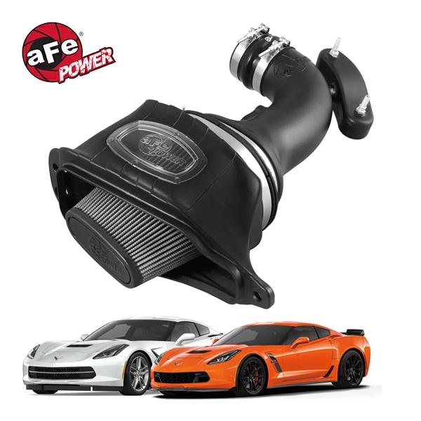 【aFe Power 正規品】17-19y シボレー コルベット (C7) Grand Sport 14-19y コルベット (C7) Stingray V8 6.2L Momentum コールドエアインテーク エアフィルター Pro DRY S フィルター(乾式) 51-74201 エアーフィルター エアクリーナー