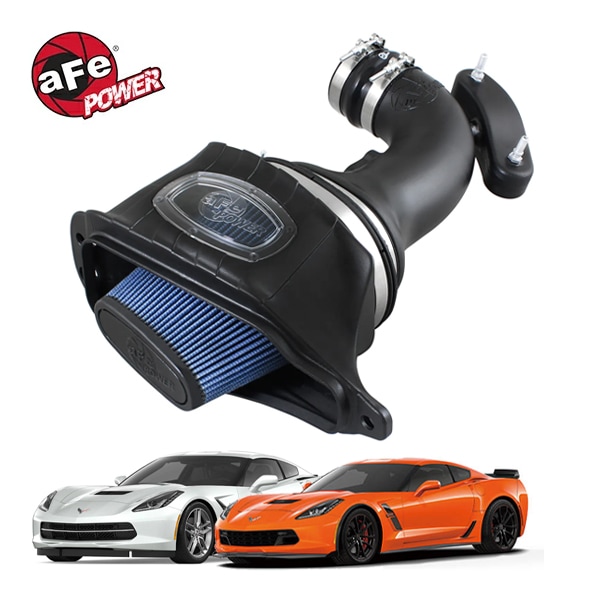 【aFe Power 正規品】17-19y シボレー コルベット (C7) Grand Sport 14-19y コルベット (C7) Stingray V8 6.2L Momentum コールドエアインテーク エアフィルター Pro5R フィルター(湿式) 54-74201 エアーフィルター エアクリーナー