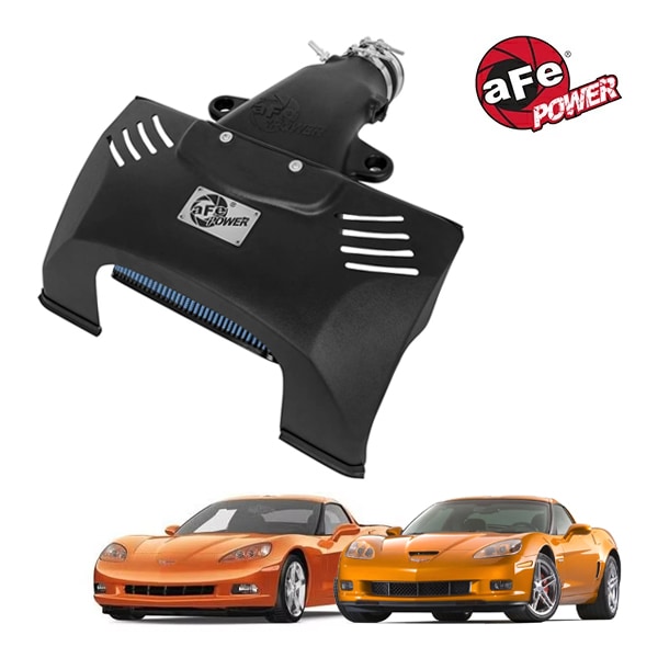 【aFe Power 正規品】06-13y シボレー コルベット Z06 (C6) V8 7.0L 08-13y シボレー コルベット (C6) V8 6.2L Magnum FORCE Stage-2 コールドエアインテーク エアフィルター Pro5R フィルター(湿式) 54-12732 エアーフィルター エアクリーナー