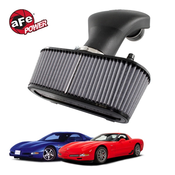 【aFe Power 正規品】01-04y シボレー コルベット Z06 (C5) 97-04y コルベット (C5) V8 5.7L Magnum FORCE Stage-2 コールドエアインテーク エアフィルター Pro DRY S フィルター(乾式) 51-10052 エアーフィルター エアクリーナー