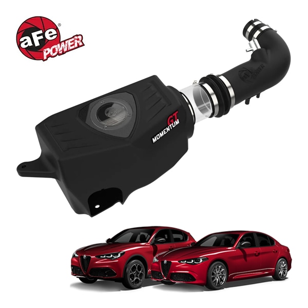 【aFe Power 正規品】アルファロメオ ステルヴィオ 949型 平成30年7月-現行 ジュリア 952型 平成29年10月-現行 L4 2.0L ターボ Momentum GT コールドエアインテーク エアフィルター Pro DRY S フィルター(乾式) 51-76902-1 エアーフィルター エアクリーナー