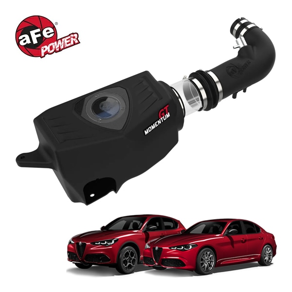 【aFe Power 正規品】アルファロメオ ステルヴィオ 949型 平成30年7月-現行 ジュリア 952型 平成29年10月-現行 L4 2.0L ターボ Momentum GT コールドエアインテーク エアフィルター Pro5R フィルター(湿式) 54-76902-1 エアーフィルター エアクリーナー