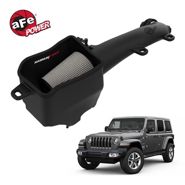 【aFe Power 正規品】19-23y ジープ JL ラングラー L4 2.0L ターボ Magnum FORCE Stage-2 コールドエアインテーク エアフィルター Pro DRY S フィルター(乾式) 54-13079D エアーフィルター エアクリーナー