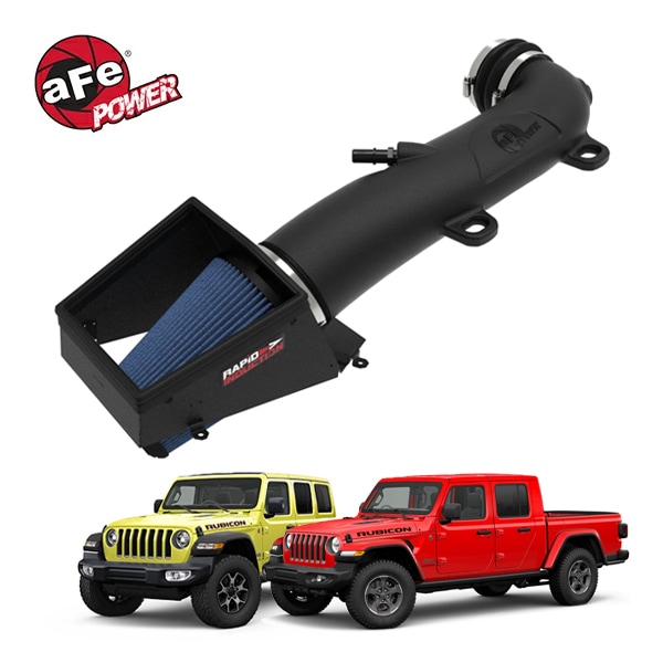 【aFe Power 正規品】ジープ 18y- JL ラングラー 20y- JT グラディエーター V6 3.6L Rapid Induction コールドエアインテーク エアフィルター Pro5R フィルター(湿式) 54-76217 エアーフィルター エアクリーナー