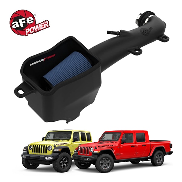 【aFe Power 正規品】ジープ 18y- JL ラングラー 20y- JT グラディエーター V6 3.6L Magnum FORCE Stage-2 コールドエアインテーク エアフィルター Pro5R フィルター(湿式) 54-13078R エアーフィルター エアクリーナー