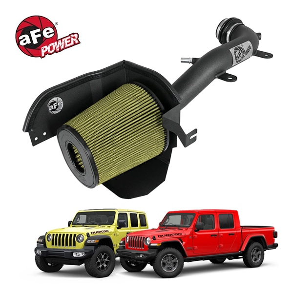 【aFe Power 正規品】ジープ 18y- JL ラングラー 20y- JT グラディエーター V6 3.6L Magnum FORCE Stage-2 XP コールドエアインテーク エアフィルター Pro-GUARD 7 フィルター(湿式) 75-13002-B エアーフィルター エアクリーナー