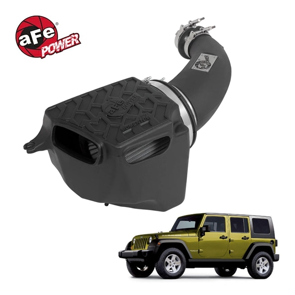 【aFe Power 正規品】07-11y ジープ JK ラングラー V6 3.8L Momentum GT コールドエアインテーク エアフィルター Pro DRY S フィルター(乾式) 51-76213 エアーフィルター エアクリーナー