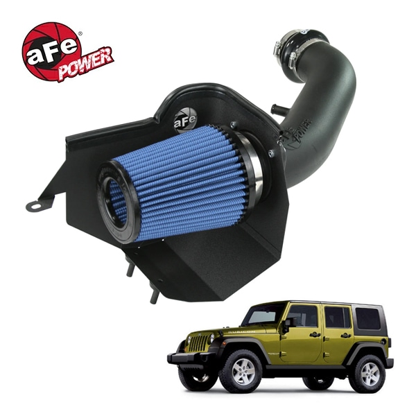 【aFe Power 正規品】07-11y ジープ JK ラングラー V6 3.8L Magnum FORCE Stage-2 コールドエアインテーク エアフィルター Pro5R フィルター(湿式) 54-11252-2 エアーフィルター エアクリーナー