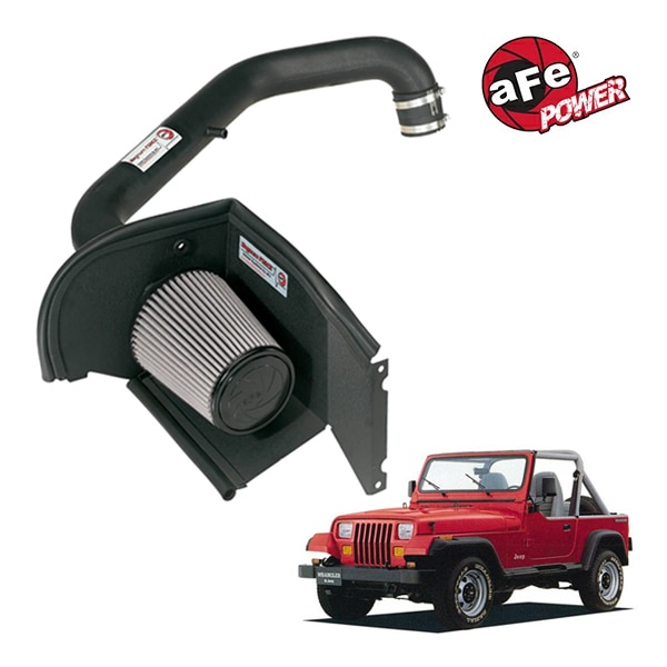【aFe Power 正規品】91-95y ジープ YJ ラングラー L6 4.0L Magnum FORCE Stage-2 コールドエアインテーク エアフィルター Pro DRY S フィルター(乾式) 51-10152 エアーフィルター エアクリーナー