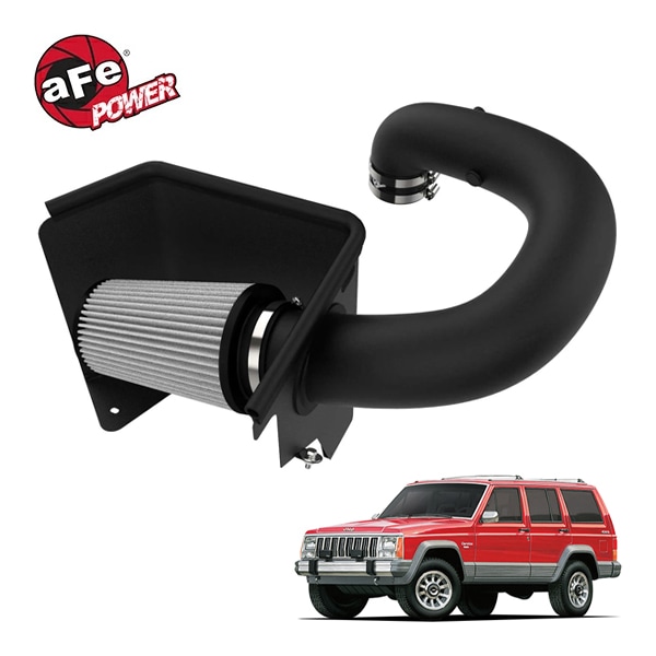 【aFe Power 正規品】91-01y ジープ チェロキー XJ L6 4.0L Magnum FORCE Stage-2 コールドエアインテーク エアフィルター Pro DRY S フィルター(乾式) 51-10422 エアーフィルター エアクリーナー