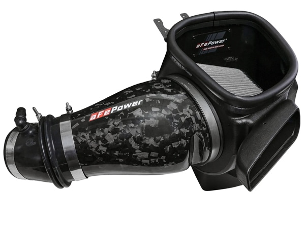 【aFe Power 正規品】ジープ 18-21y グランドチェロキー WK トラックホーク 21-25y ダッジ デュランゴ SRT Hellcat V8 6.2L Track Series フォージド カーボンファイバー コールドエアインテーク エアフィルター Pro DRY S フィルター(乾式) 57-10028D