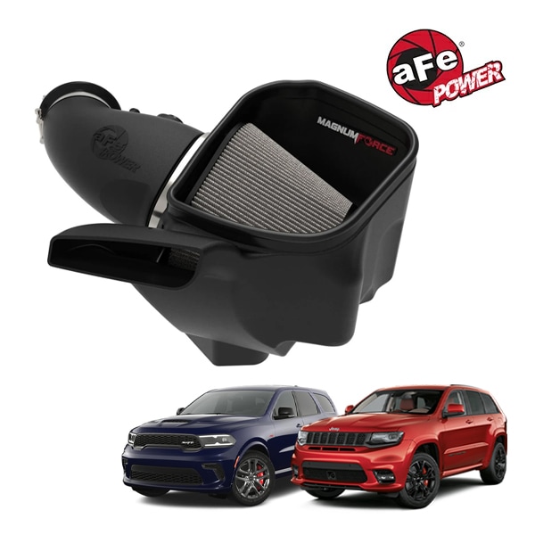 【aFe Power 正規品】ジープ 12-13y グランドチェロキー WK SRT8 14-21y グランドチェロキー WK SRT ダッジ 22-24y デュランゴ SRT 392 18-23y デュランゴ SRT V8 6.4L Magnum FORCE Stage-2 コールドエアインテーク エアフィルター Pro DRY S フィルター(乾式) 54-13063D