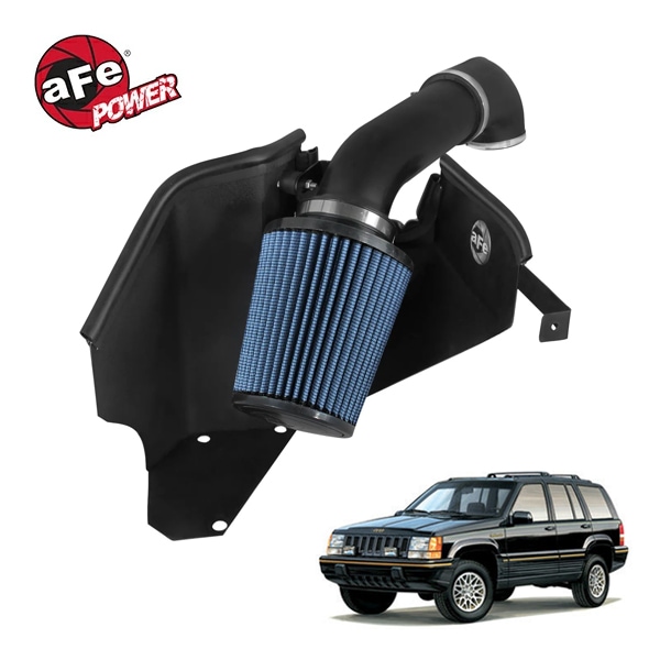 【aFe Power 正規品】93-98y ジープ グランドチェロキー ZG L6 4.0L Magnum FORCE Stage-2 コールドエアインテーク エアフィルター Pro5R フィルター(湿式) 54-12562 エアーフィルター エアクリーナー