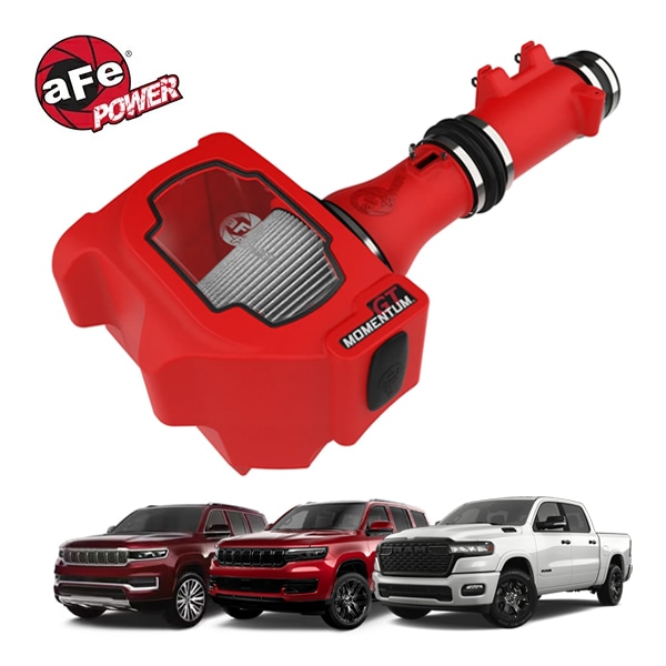【aFe Power 正規品】25y- ラム 1500 ジープ 23y- ワゴニア L 23y- ワゴニア 23y- グランドワゴニア L 22y- グランドワゴニア L6 3.0L ツインターボ Hurricane Momentum GT Red Edition コールドエアインテーク エアフィルター Pro DRY S フィルター(乾式) 50-70120DR