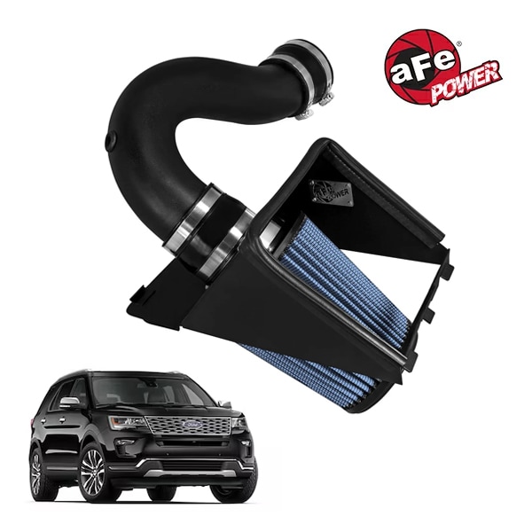 【aFe Power 正規品】13-19y フォード エクスプローラー V6 3.5L ツインターボ エコブースト Magnum FORCE Stage-2 コールドエアインテーク エアフィルター Pro5R フィルター(湿式) 54-12622 エアーフィルター エアクリーナー