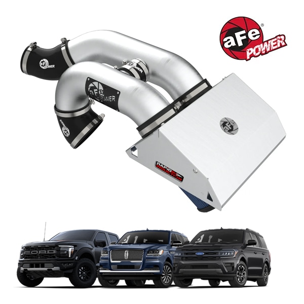【aFe Power 正規品】22-25y リンカーン ナビゲーター フォード 21-25y F-150 ラプター 21-25y F-150 22-25y エクスペディション V6 3.5L ツインターボ エコブースト Rapid Induction コールドエアインテーク エアフィルター Pro5R フィルター(湿式) 52-10015RH