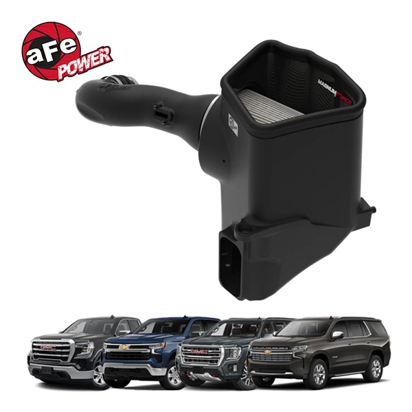 【aFe Power 正規品】21-25y シボレー タホ サバーバン 21-25y GMC ユーコン ユーコンXL V8 5.3L Magnum Force Stage-2 コールドエアインテーク エアフィルター Pro DRY S フィルター(乾式) 54-13058D エアーフィルター エアクリーナー