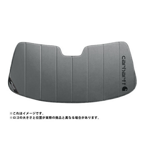 【CoverCraft 正規品】 専用設計 サンシェード グラベル 吸盤不要 折りたたみ式 09-14y フォード F-150 Carhartt カーハートコラボ仕様 カバークラフト ［真夏もへたらない3層構造で断熱効果抜群］ 