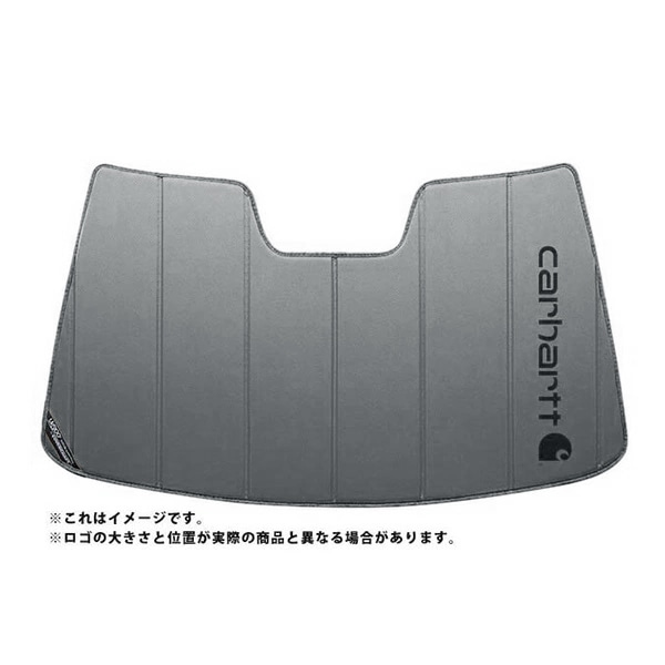 【CoverCraft 正規品】 専用設計 サンシェード グラベル 吸盤不要 折りたたみ式 日産 スカイライン セダン V37 インフィニティ Q50 ハイビームアシスト無し Carhartt カーハートコラボ仕様 カバークラフト ［真夏もへたらない3層構造で断熱効果抜群］