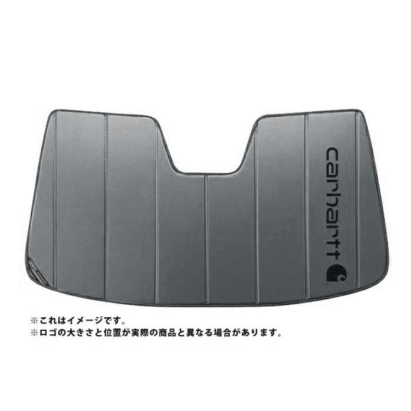 【CoverCraft 正規品】 専用設計 サンシェード グラベル 吸盤不要 折りたたみ式 AUDI アウディ Q7 4MC系 Carhartt カーハートコラボ仕様 カバークラフト ［真夏もへたらない3層構造で断熱効果抜群］ 