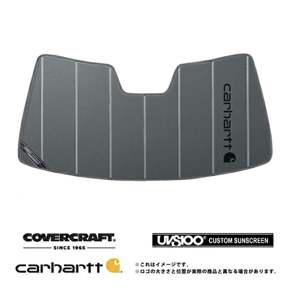 【CoverCraft 正規品】 専用設計 サンシェード グラベル 吸盤不要 折りたたみ式 02-05y エクスプローラー 03-05y アビエーター Carhartt カーハートコラボ仕様 カバークラフト ［真夏もへたらない3層構造で断熱効果抜群］ 