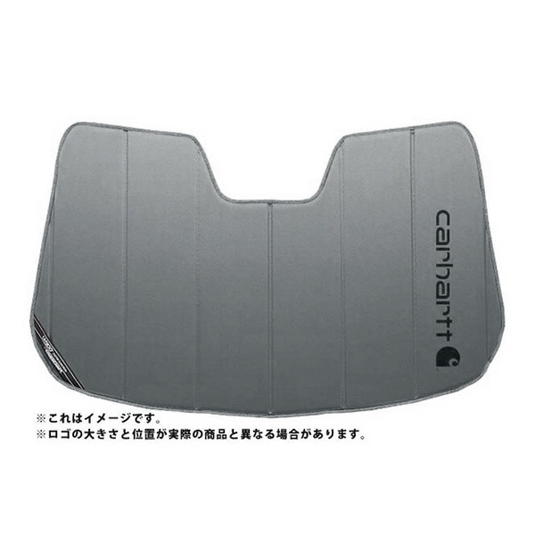 【CoverCraft 正規品】 専用設計 サンシェード グラベル 吸盤不要 折りたたみ式 日産 スカイライン クロスオーバー J50/NJ50 インフィニティ EX35/QX50 Carhartt カーハートコラボ仕様 カバークラフト ［真夏もへたらない3層構造で断熱効果抜群］
