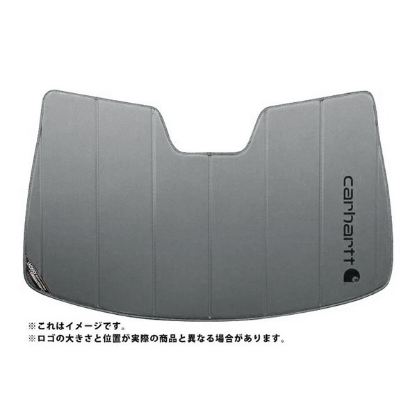 【CoverCraft 正規品】 専用設計 サンシェード グラベル 吸盤不要 折りたたみ式 日産 エクストレイル T32 インテリジェントルームミラー無 Carhartt カーハートコラボ仕様 カバークラフト ［真夏もへたらない3層構造で断熱効果抜群］
