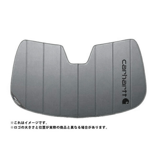 【CoverCraft 正規品】 専用設計 サンシェード グラベル 吸盤不要 折りたたみ式 LAND ROVER ランドローバー ディスカバリー5 LR3系 Carhartt カーハートコラボ仕様 カバークラフト ［真夏もへたらない3層構造で断熱効果抜群］ 