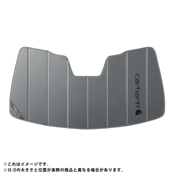 【CoverCraft 正規品】 専用設計 サンシェード グラベル 吸盤不要 折りたたみ式 15-20y フォード F-150 ミラーカメラ有 Carhartt カーハートコラボ仕様 カバークラフト ［真夏もへたらない3層構造で断熱効果抜群］ 