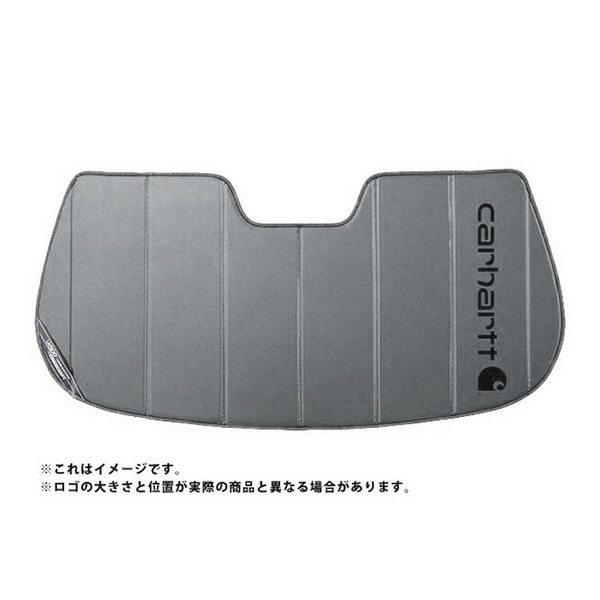 【CoverCraft 正規品】 専用設計 サンシェード グラベル 吸盤不要 折りたたみ式 15y- Jeep ジープ レネゲード カメラ付ルームミラー無 Carhartt カーハートコラボ仕様 カバークラフト ［真夏もへたらない3層構造で断熱効果抜群］ 