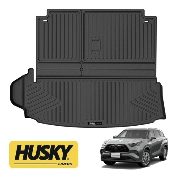 【HUSKY LINERS 正規品】トヨタ TOYOTA ハイランダー 令和8年4月-現行 WETHERBEATER オールウェザー リア カーゴライナー ラゲッジマット カーゴマット カーゴプロテクター ブラック ハスキーライナーズ