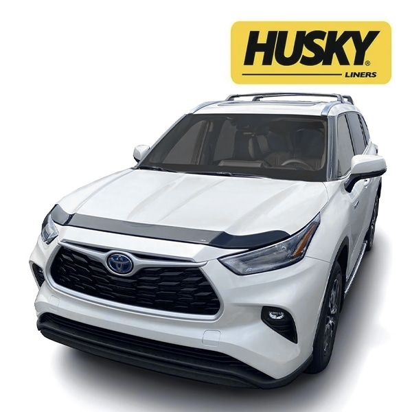 【HUSKY LINERS 正規品】トヨタ TOYOTA ハイランダー 令和8年4月-現行 Aeroskin フードプロテクター バグガード ボンネットガード ボンネットプロテクター スモーク 両面テープ ハスキーライナーズ